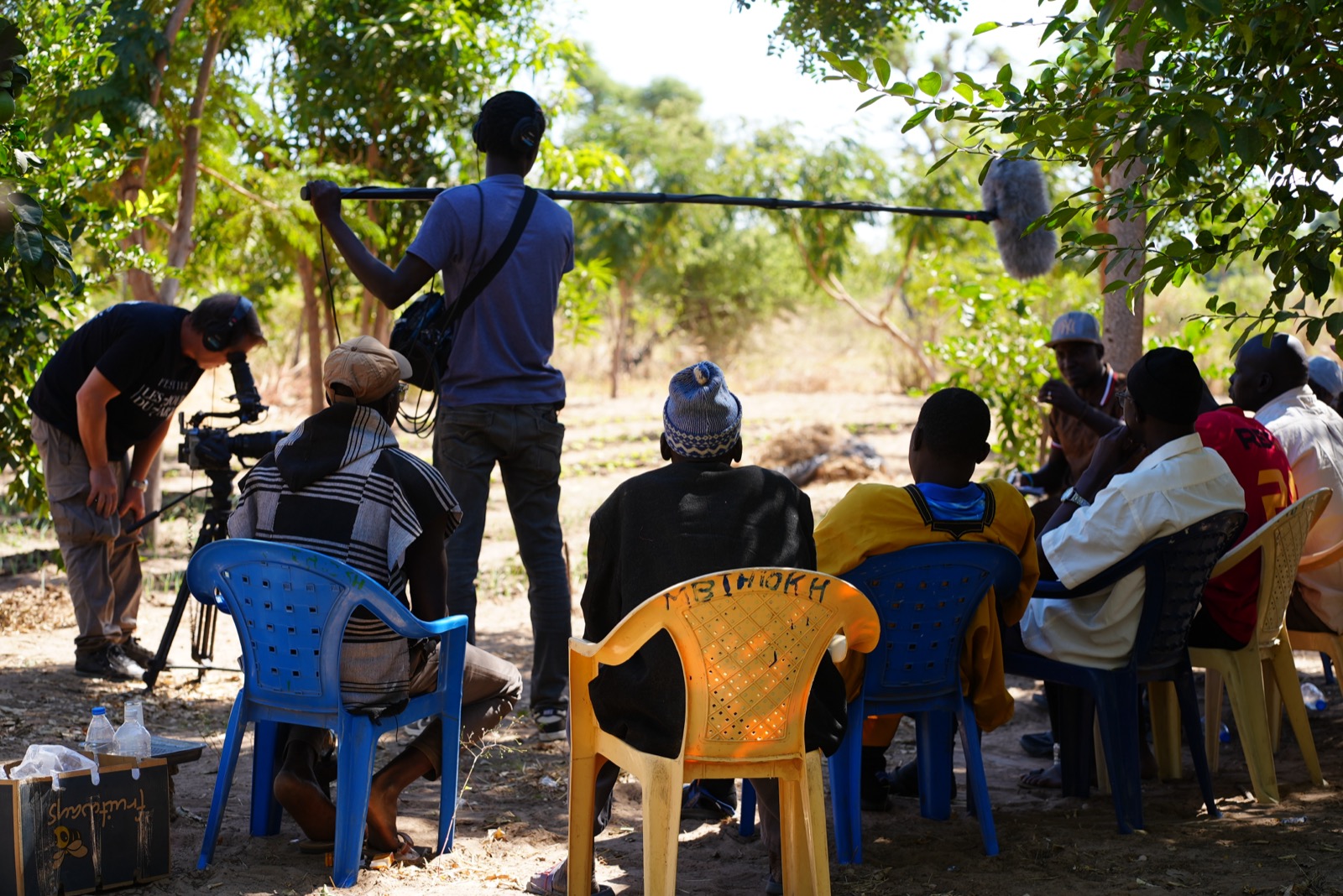 Tournage du documentaire avec les communautés locales