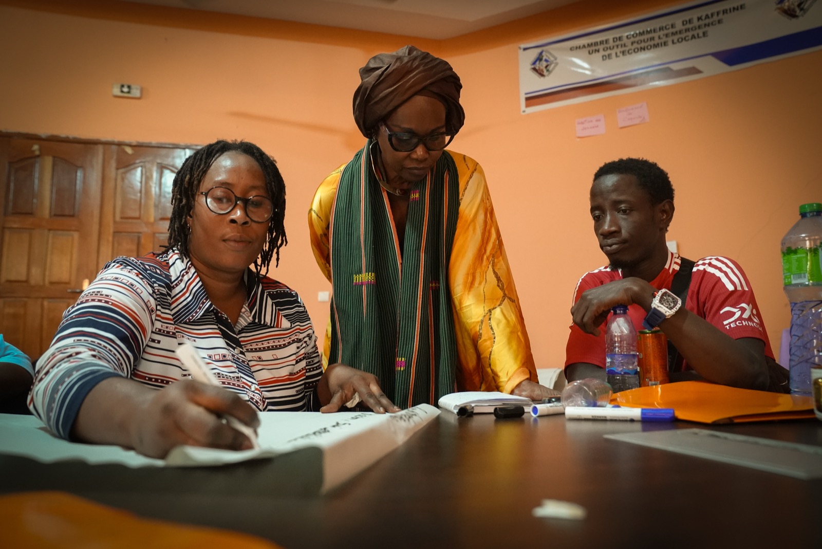 Group work at the Kaffrine Chamber of Commerce